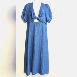Old Navy Wrap Tie Front Denim Dress Size 2X NWT
